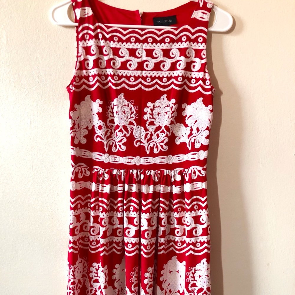 🌹Red Floral Printed Dress🌹